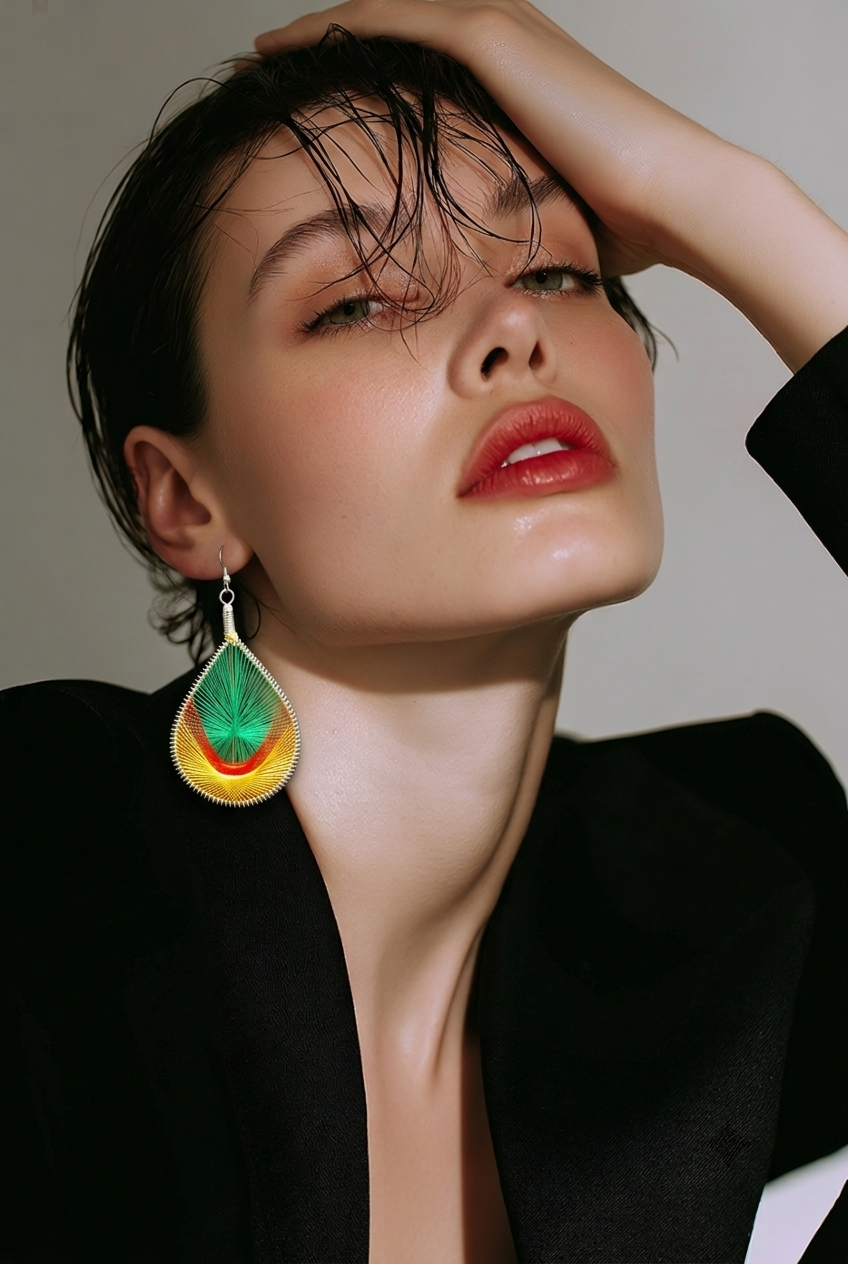 Jamaican Corner - Earrings (Mesh)