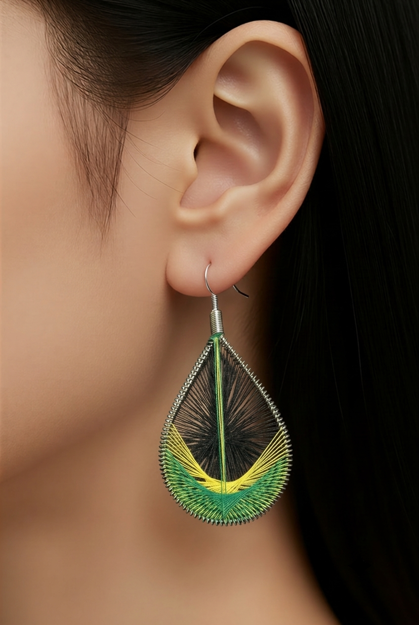 Jamaican Corner - Earrings (Mesh)