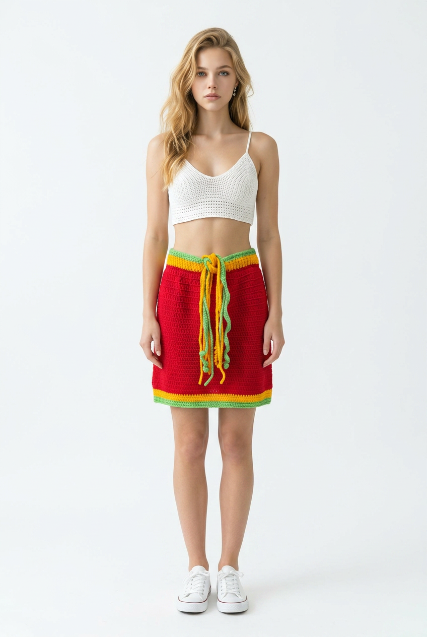 Apparel Corner - Adult Dress Skirt - Red