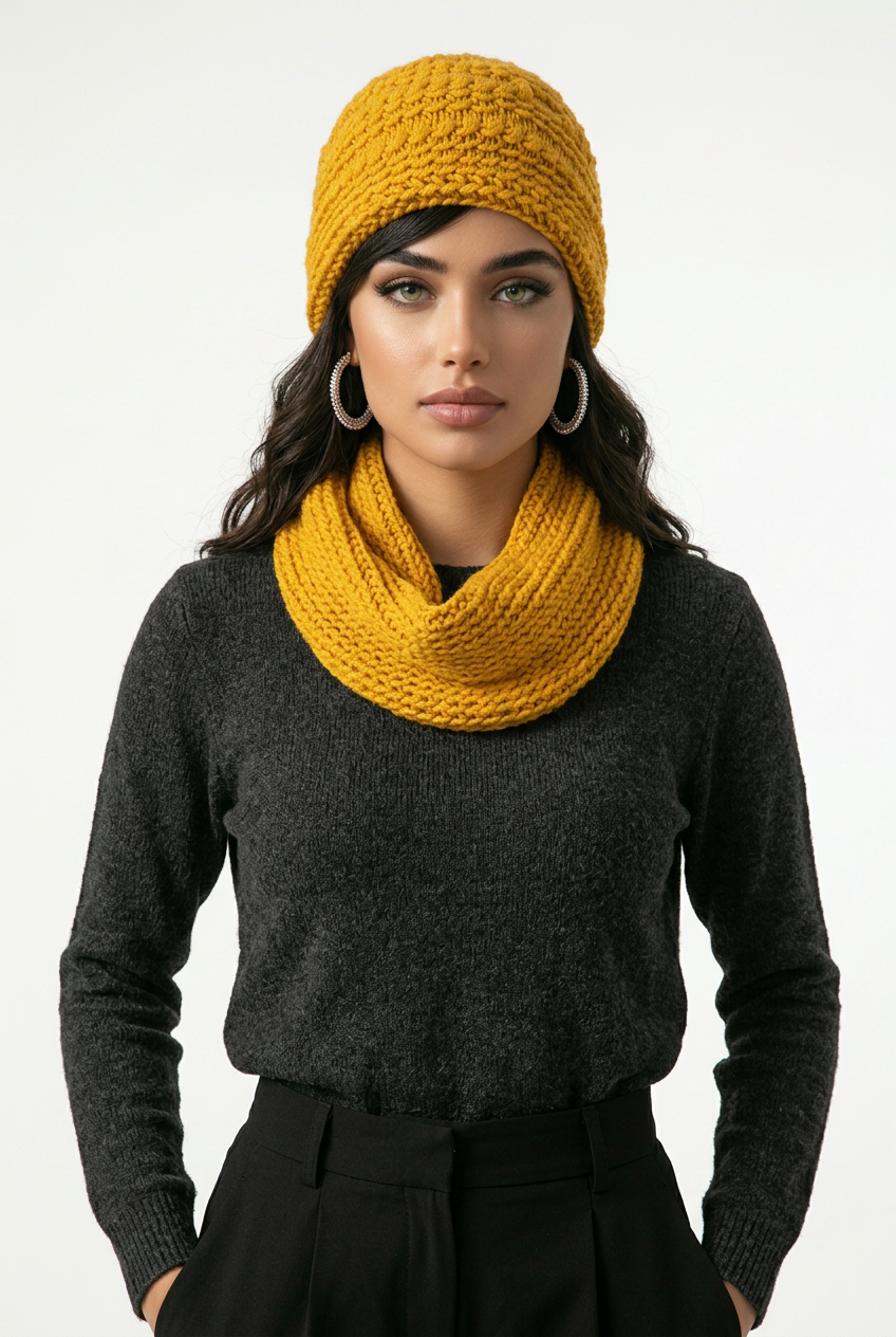 Apparel Accessory Corner - Beenie and Neck Scarf Set