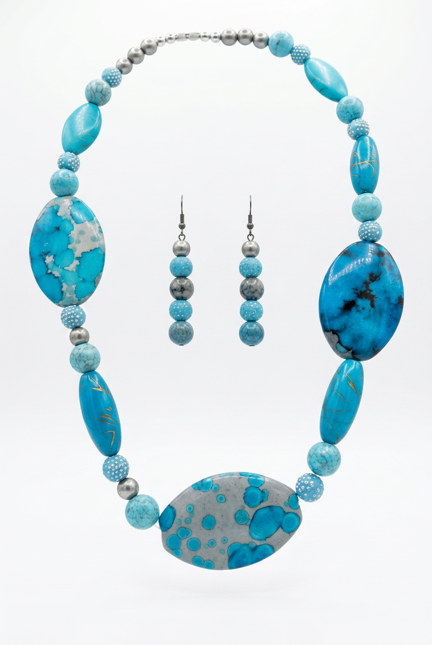 Accessory>Jewelry Necklace & Earring Set