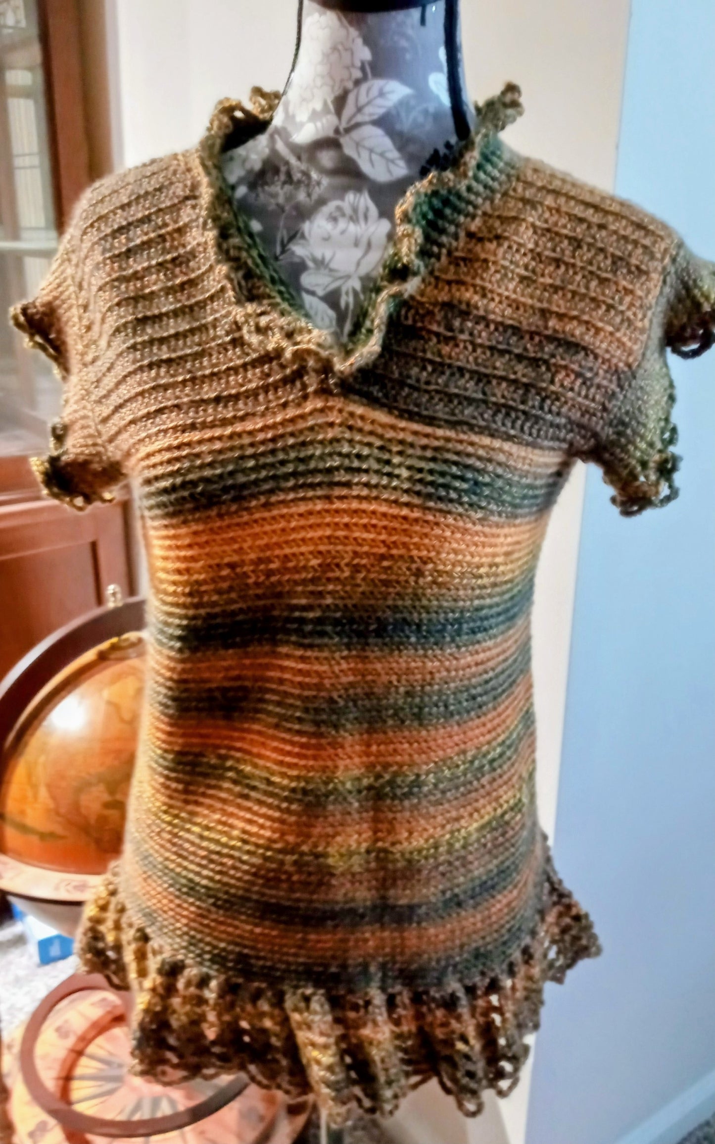 Apparel Corner - Adult Dress Top - Multicolored Brown