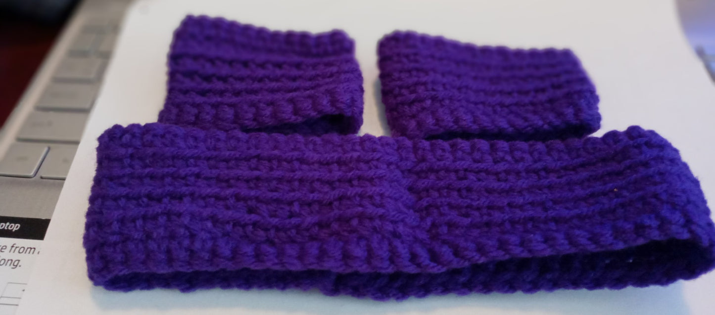 Activity Accessory Corner - Headband and Wristband Set - Bright Purple