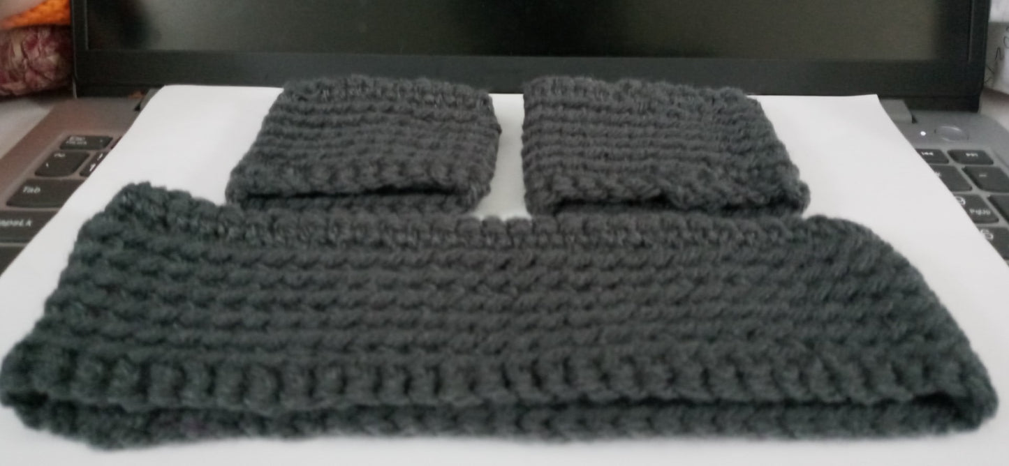 Activity Accessory Corner - Headband and Wristband Set - Grey