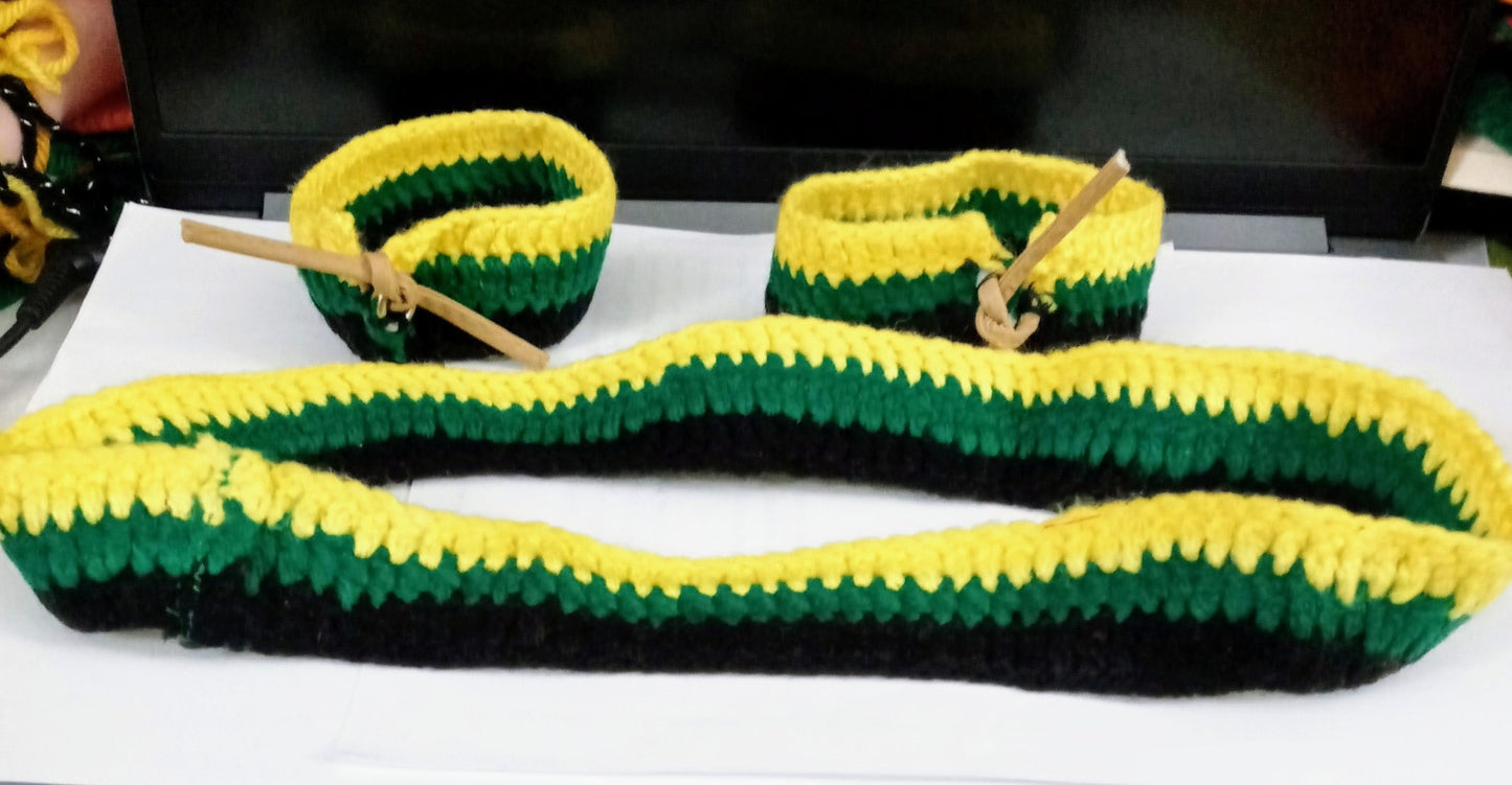 Jamaican Corner - Headband and Wristband Set