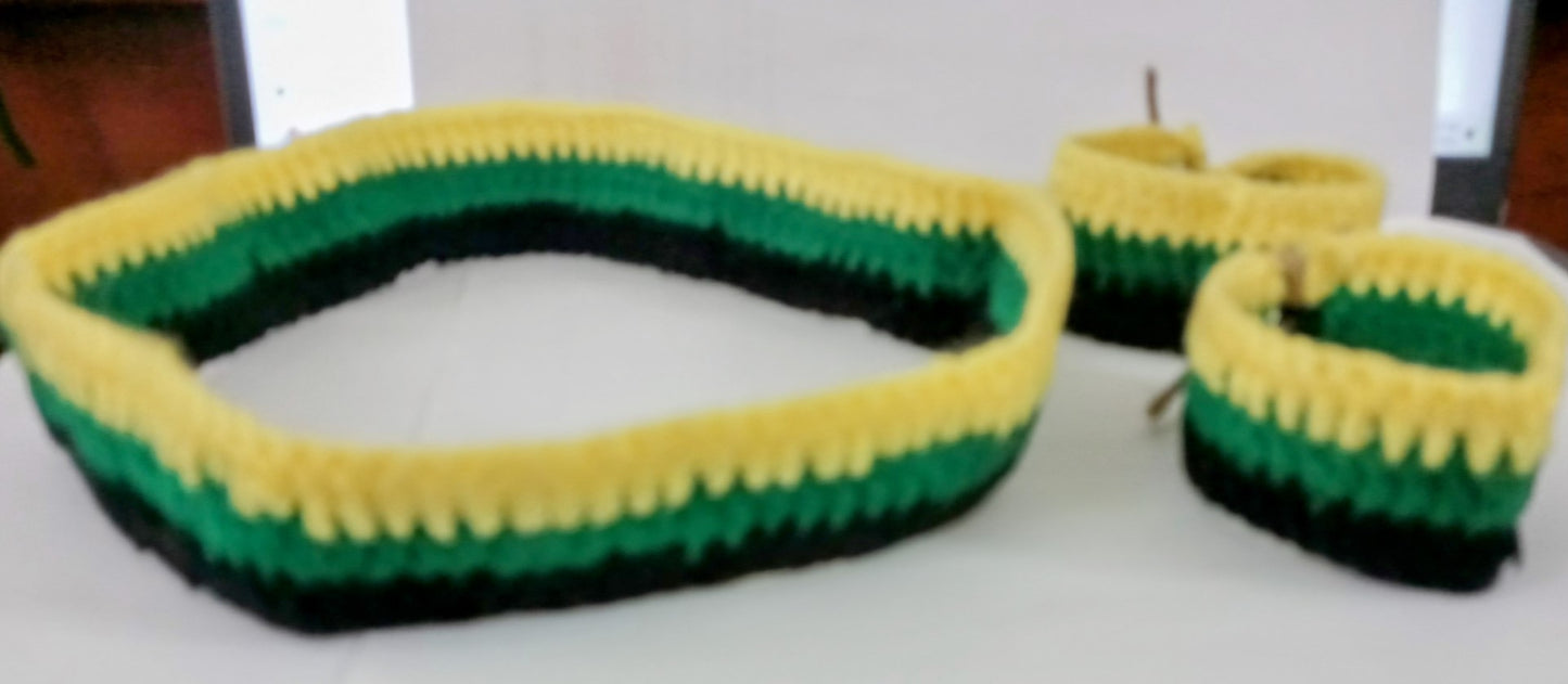 Jamaican Corner - Headband and Wristband Set