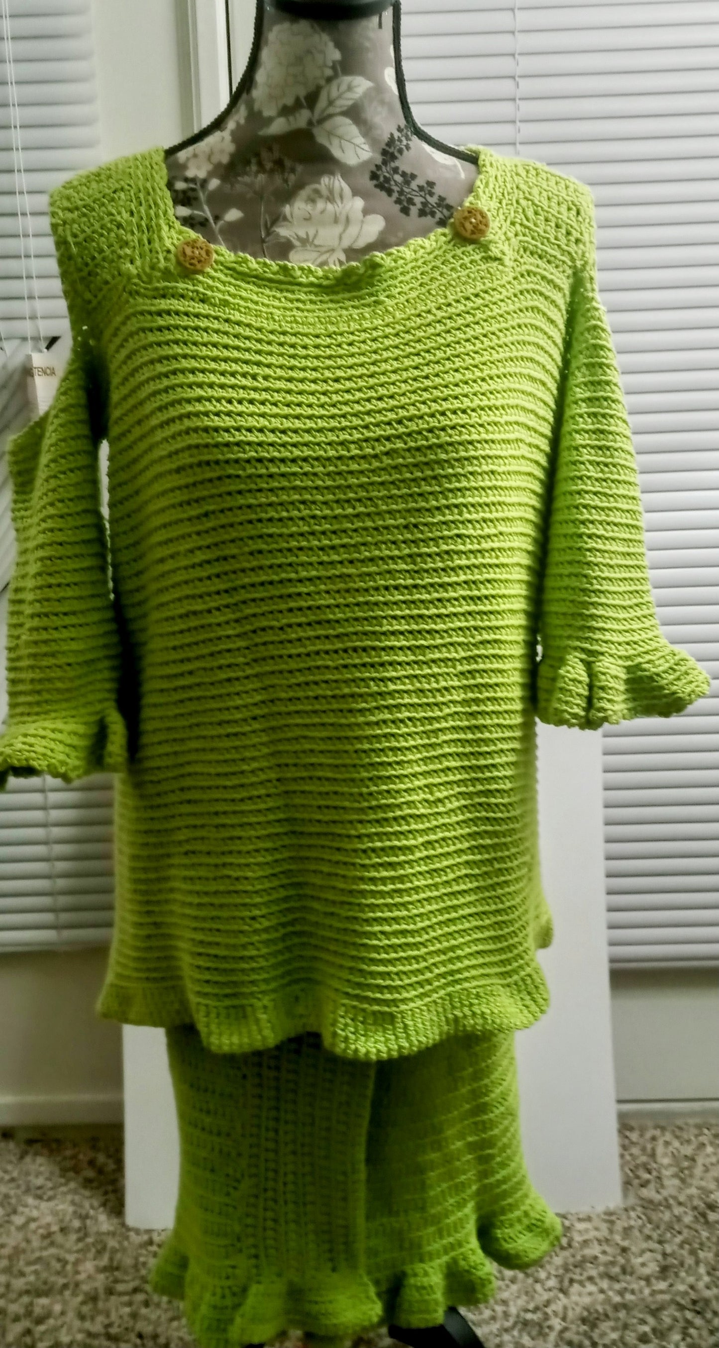 Apparel Corner - Adult Skirt Suit- Lime Green