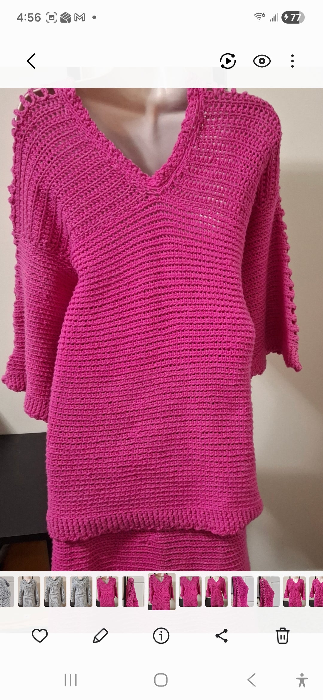 Apparel>Women Crocheted Skirt Suit