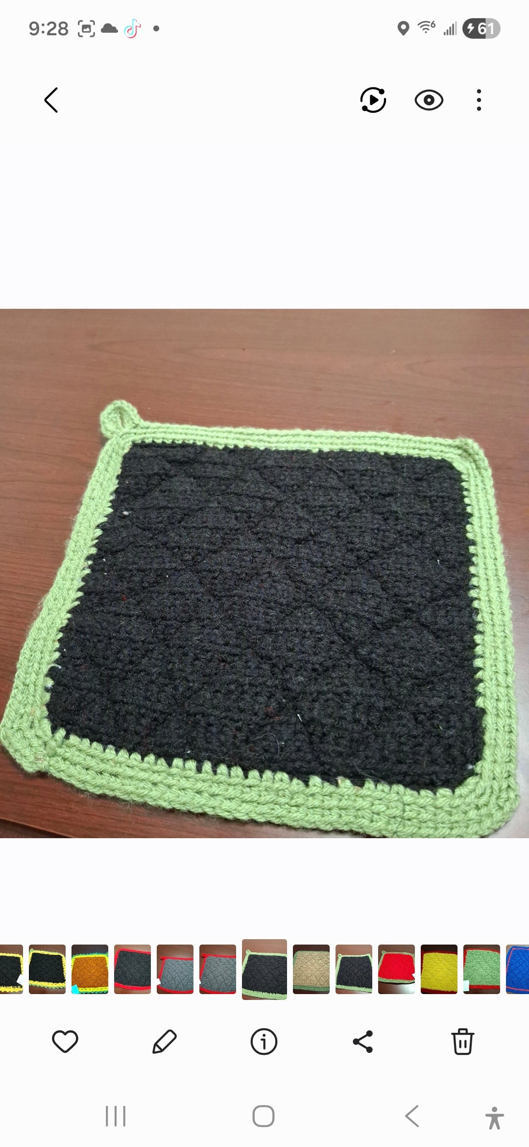 Household>Kitchen Potholder (Crochet)
