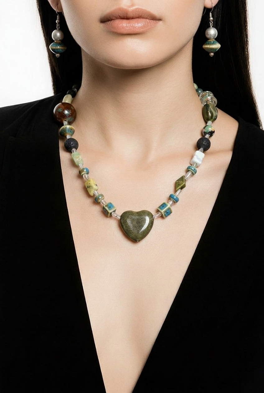 Accessory>Jewelry                              Necklace & Earring Set