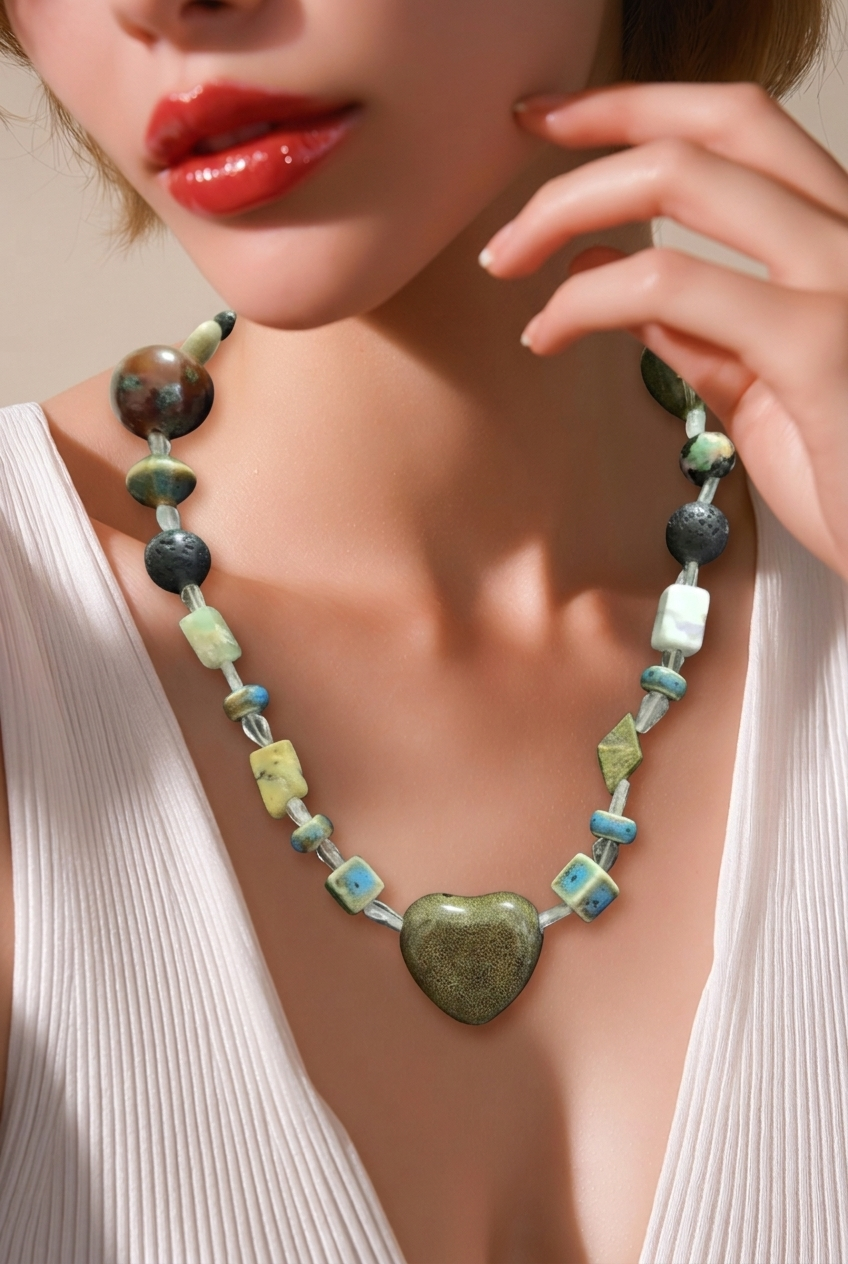 Accessory>Jewelry                              Necklace & Earring Set