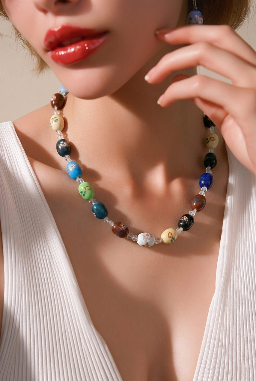 Accessory>Jewelry                              Necklace & Earring Set