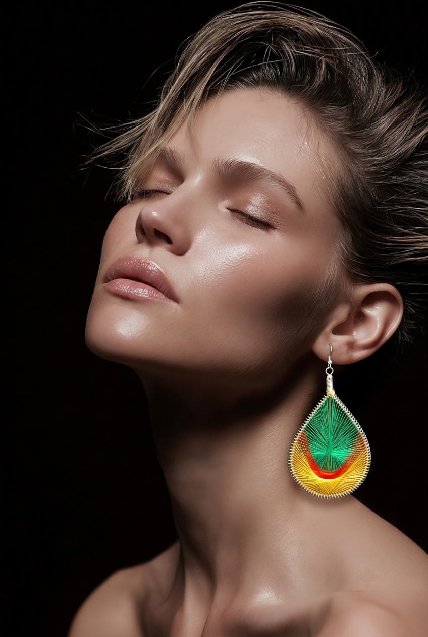 Jamaican Corner - Earrings (Mesh)