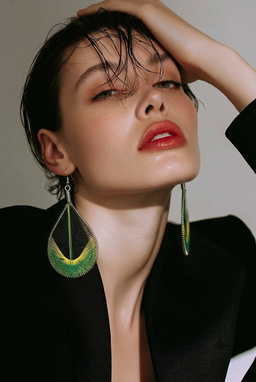 Jamaican Corner - Earrings (Mesh)