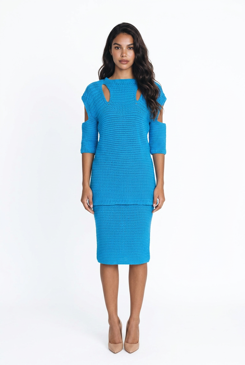 Apparel Corner - Adult Skirt Suit - Turquoise