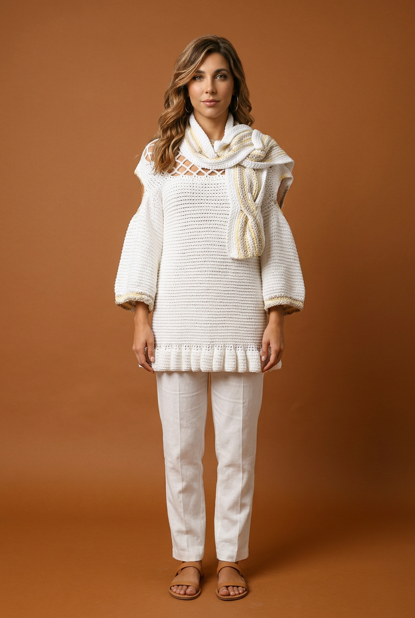 Apparel Corner - Adult Dress Top - White
