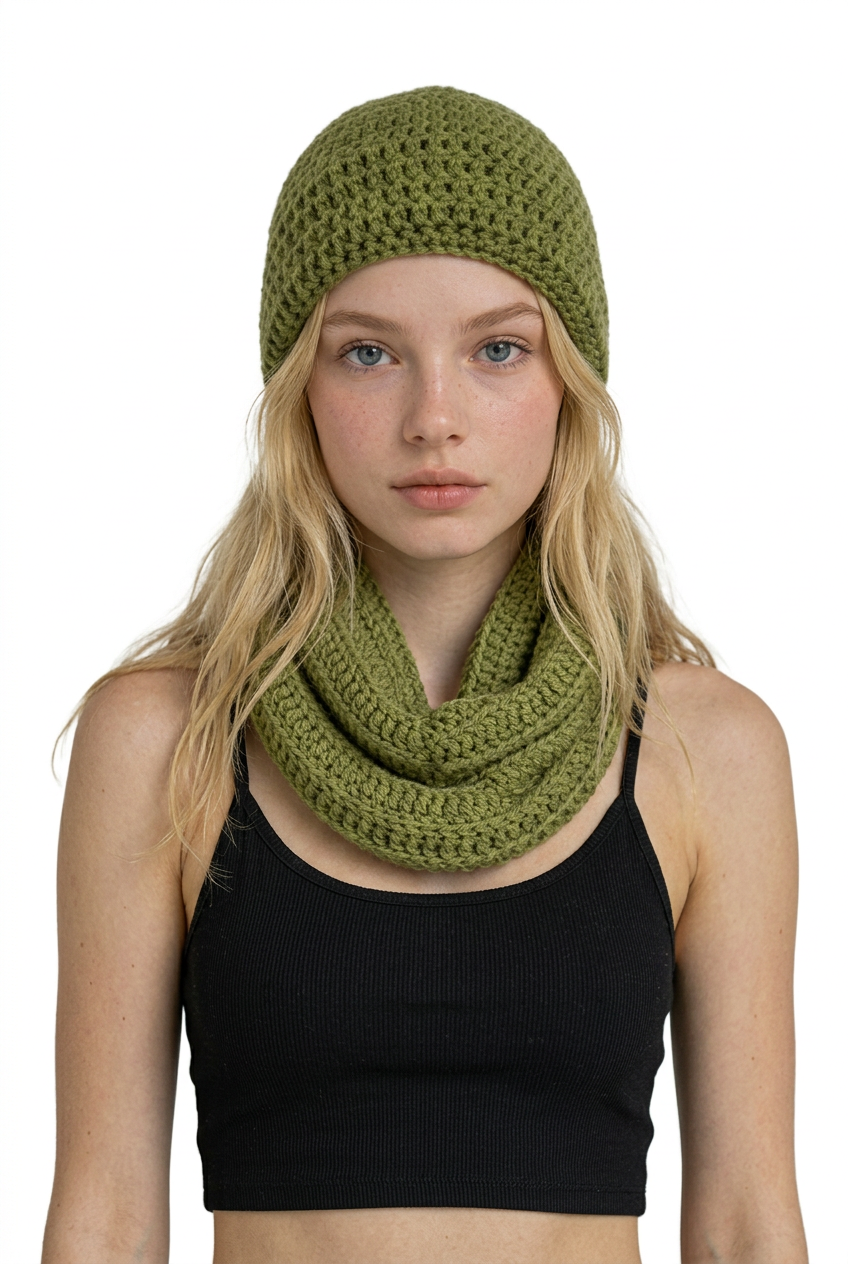 Apparel Accessory Corner - Beenie and Neck Scarf Set
