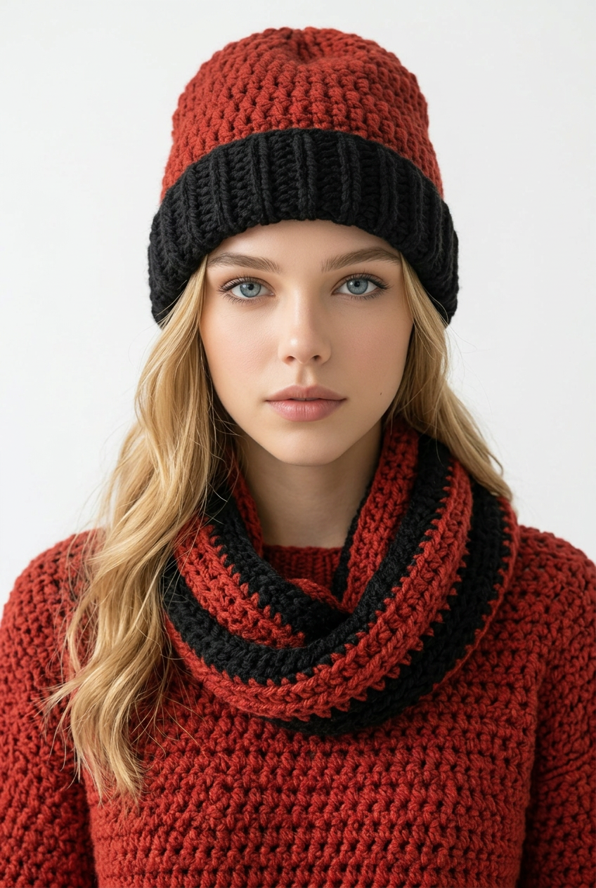 Apparel Accessory Corner - Beenie and Neck Scarf Set