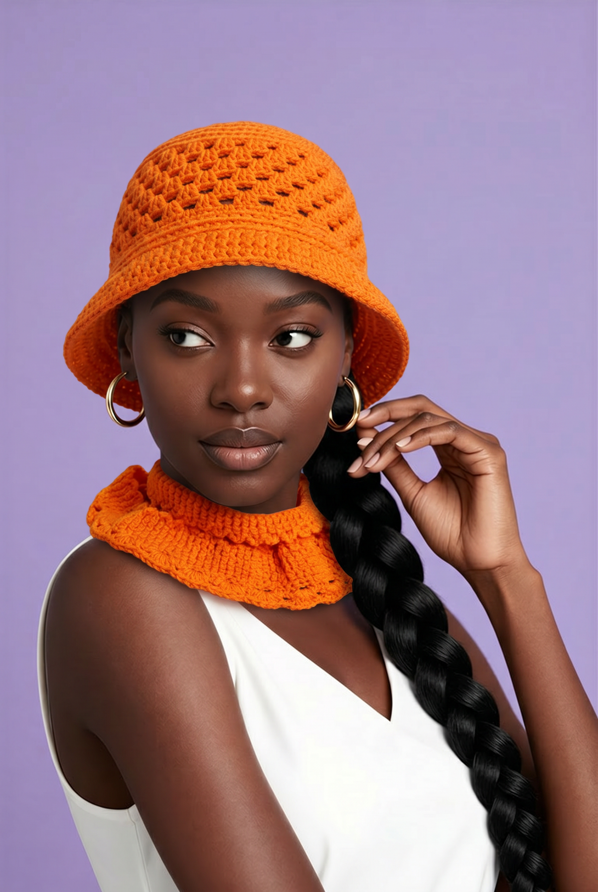 Apparel>Accessories               Beenie & Neck Scarf Set