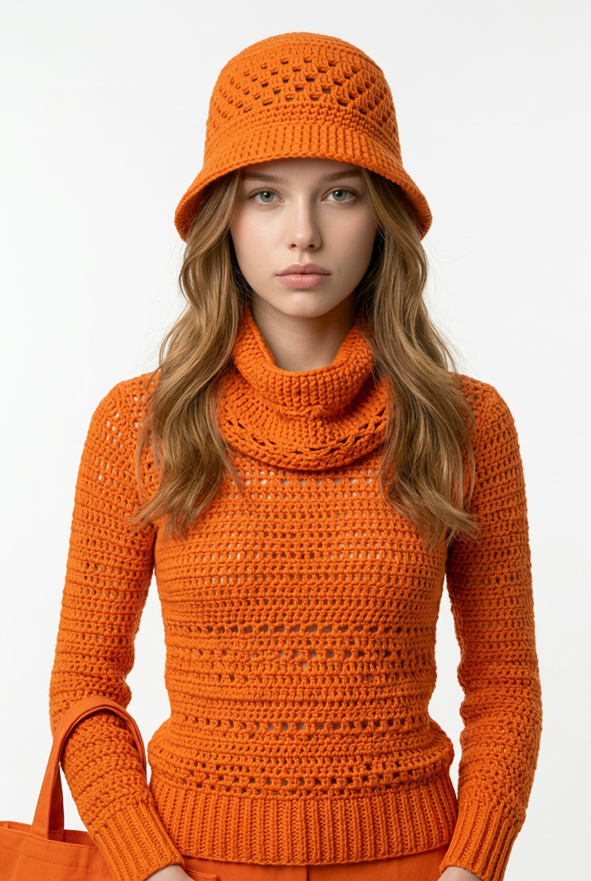 Apparel>Accessories               Beenie & Neck Scarf Set