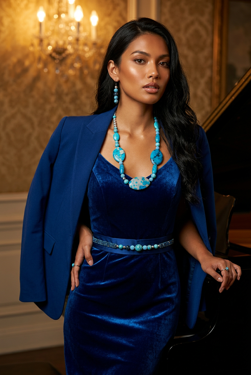 Accessory>Jewelry                              Necklace & Earring Set