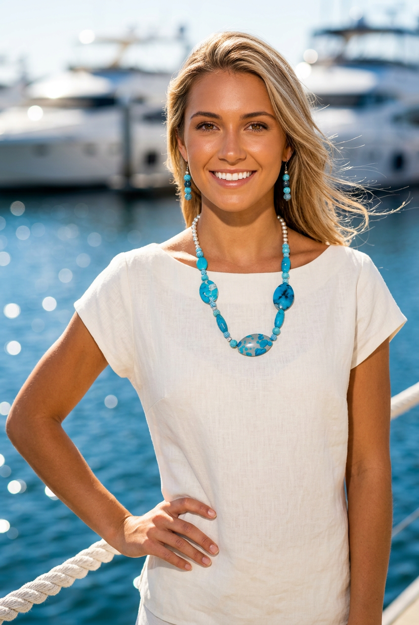 Accessory>Jewelry                              Necklace & Earring Set