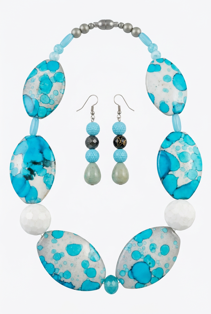 Accessory>Jewelry                              Necklace & Earring Set