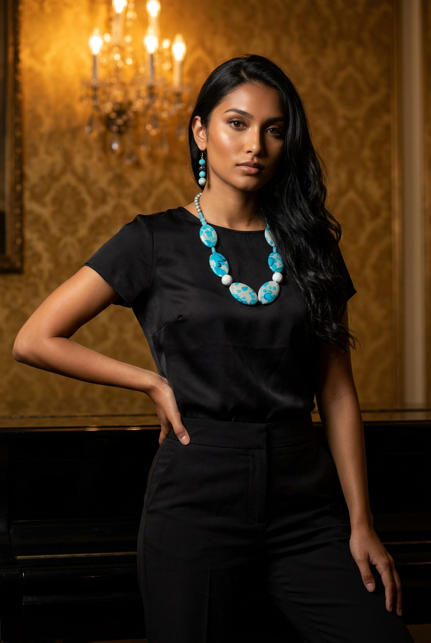 Accessory>Jewelry                              Necklace & Earring Set