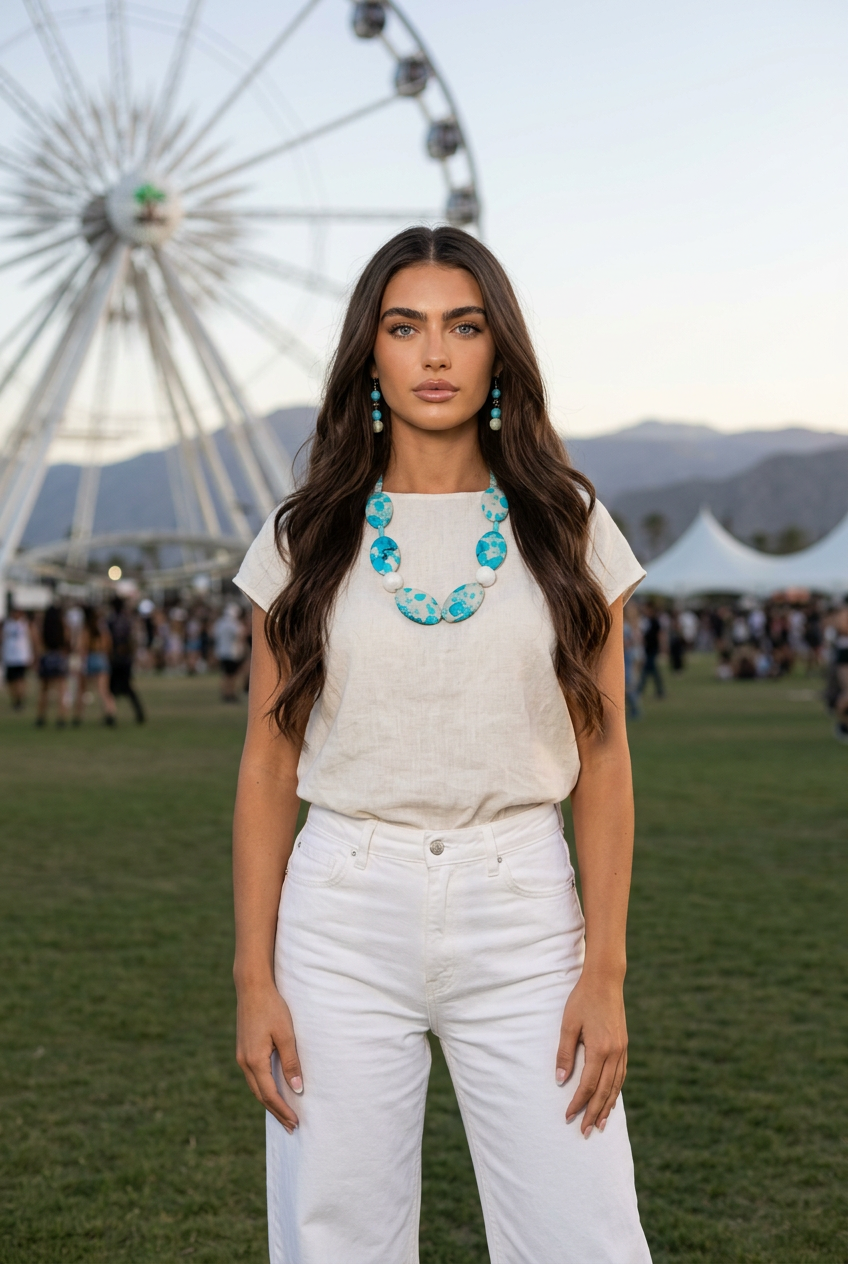 Accessory>Jewelry                              Necklace & Earring Set