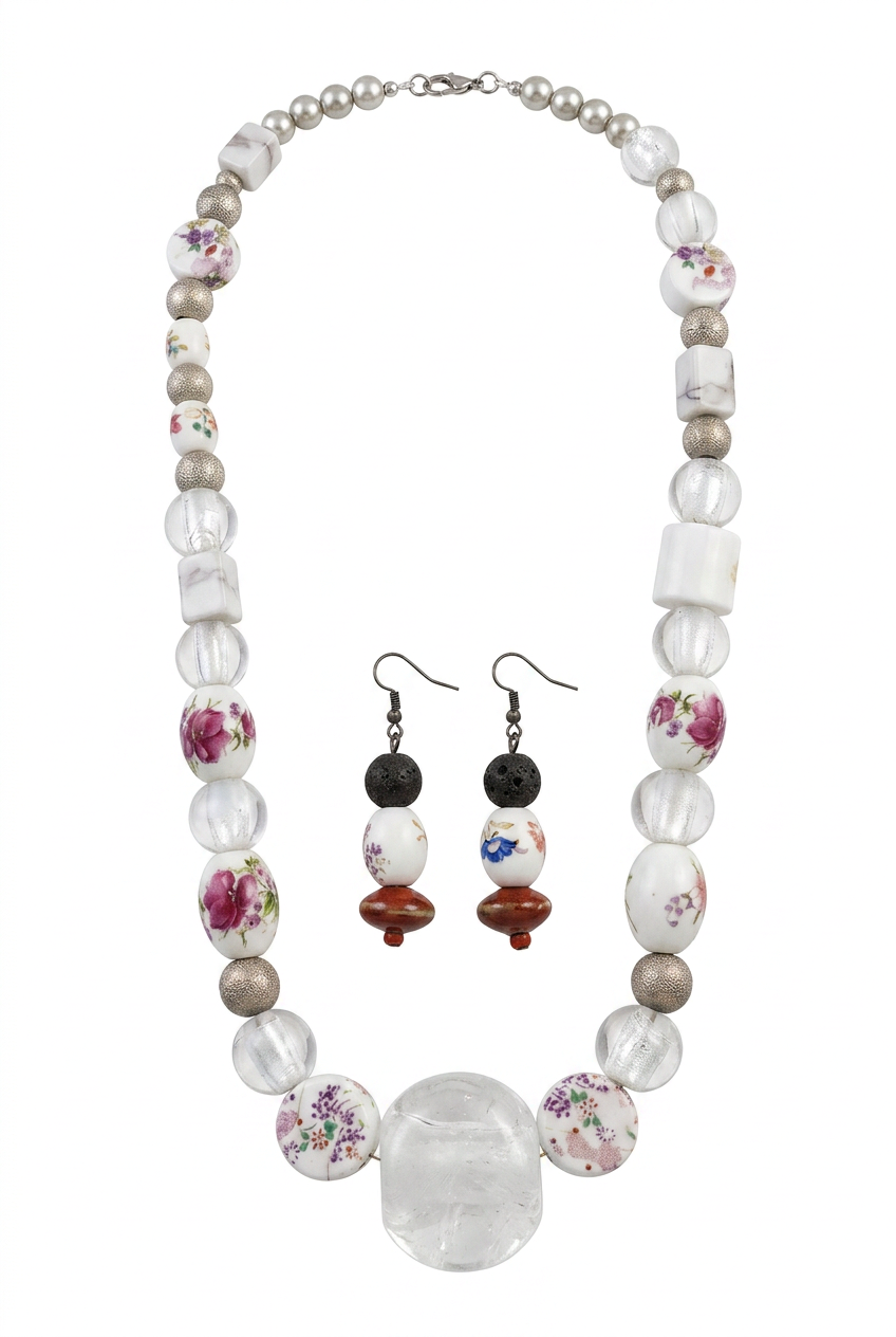 Accessory>Jewelry                             Necklace & Earring Set