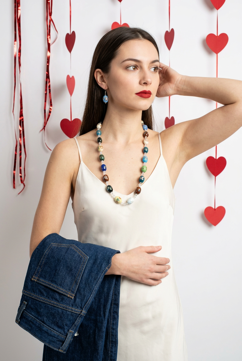 Accessory>Jewelry                              Necklace & Earring Set