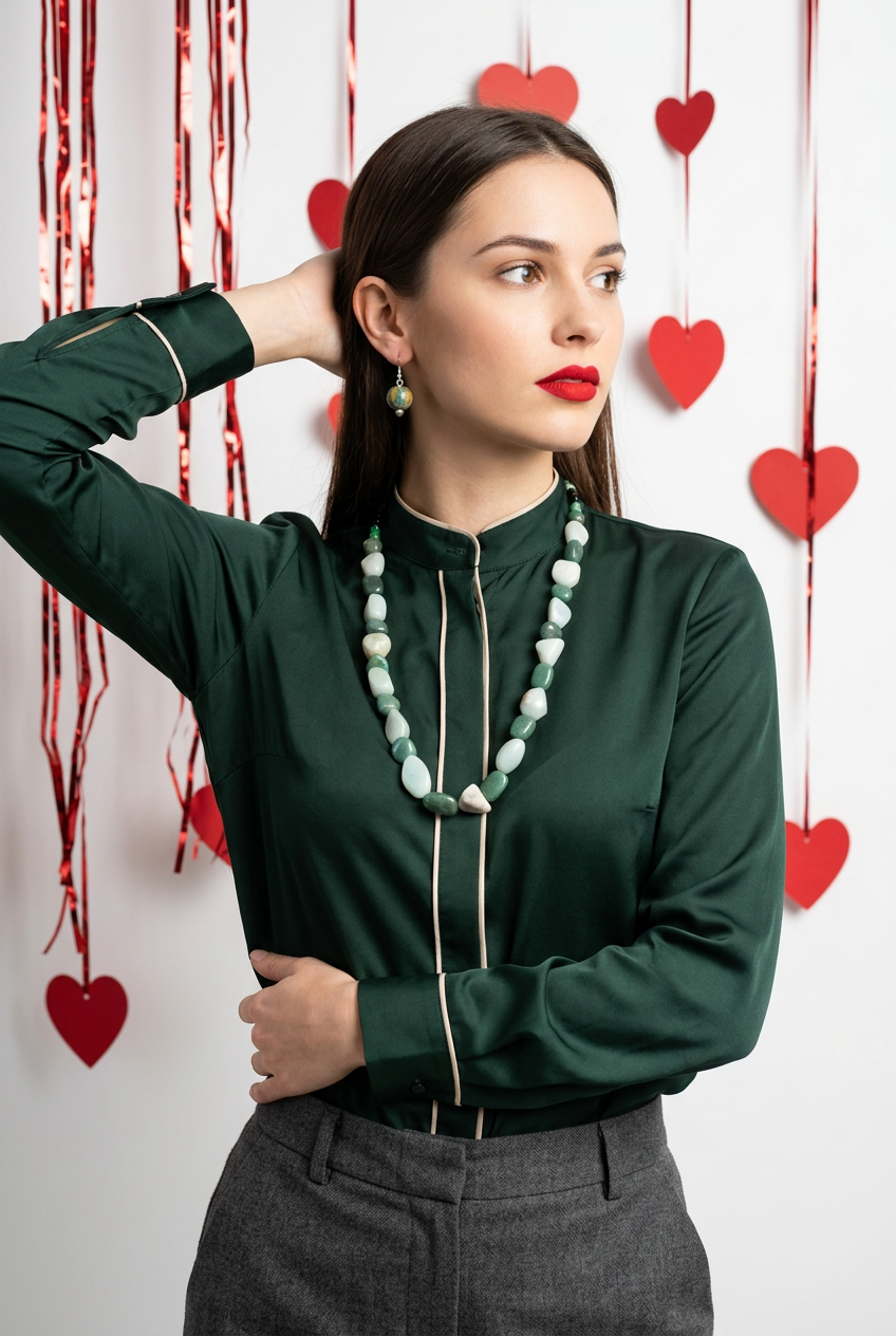 Accessory>Jewelry                             Necklace & Earring Set
