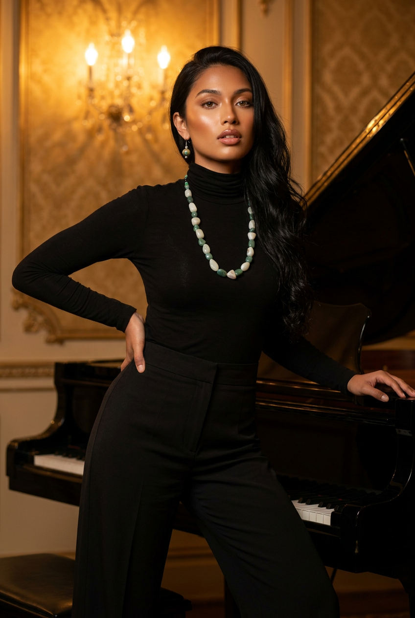 Accessory>Jewelry                             Necklace & Earring Set