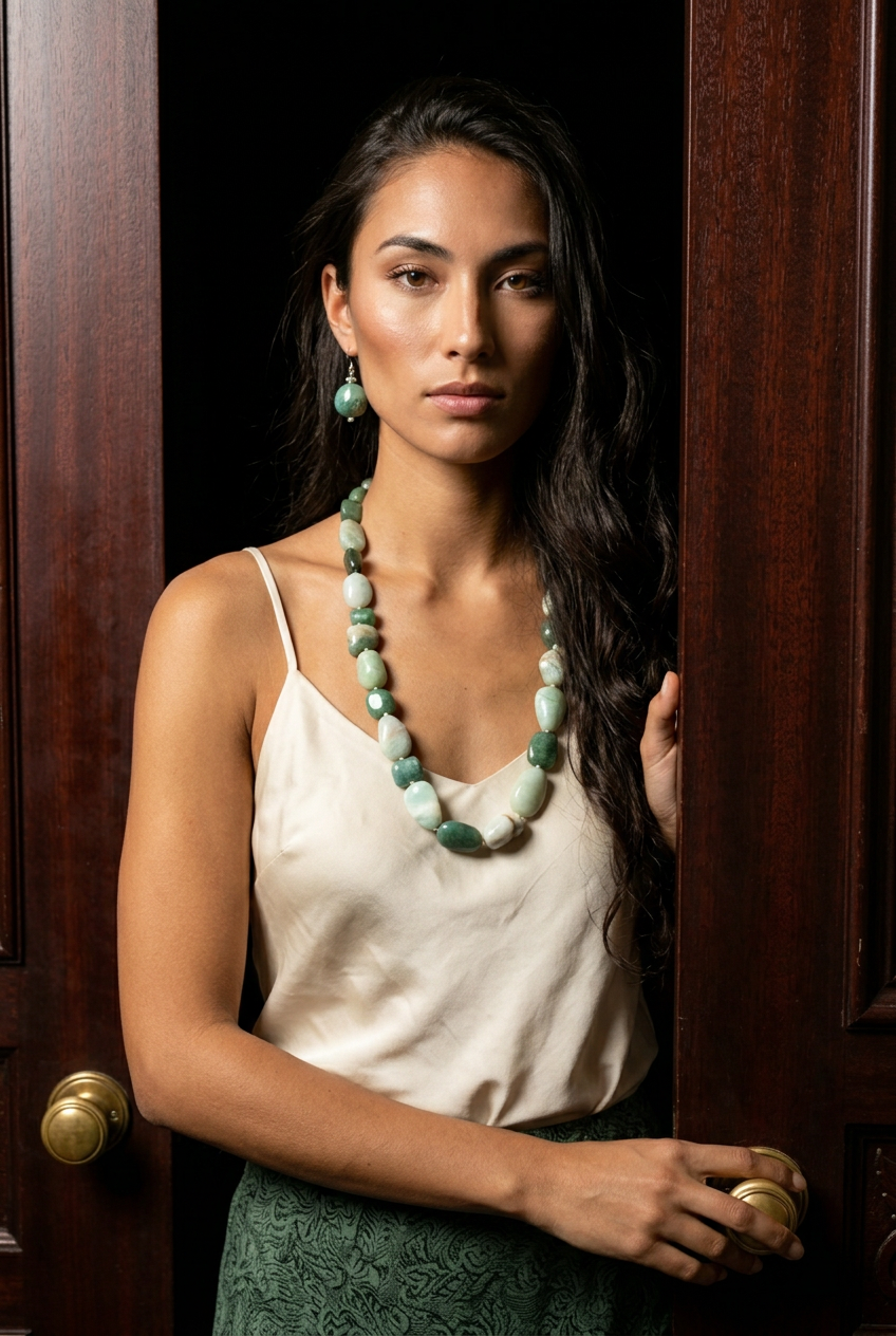 Accessory>Jewelry                             Necklace & Earring Set