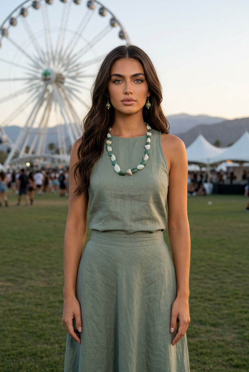 Accessory>Jewelry                             Necklace & Earring Set
