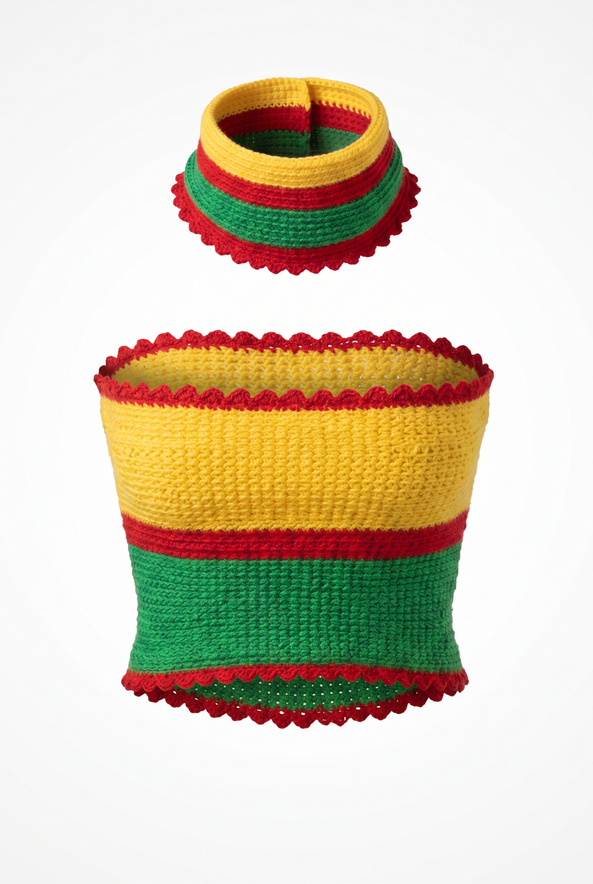 Apparel>Accessories                                     Tube Top & Neck Scarf Set (SML)