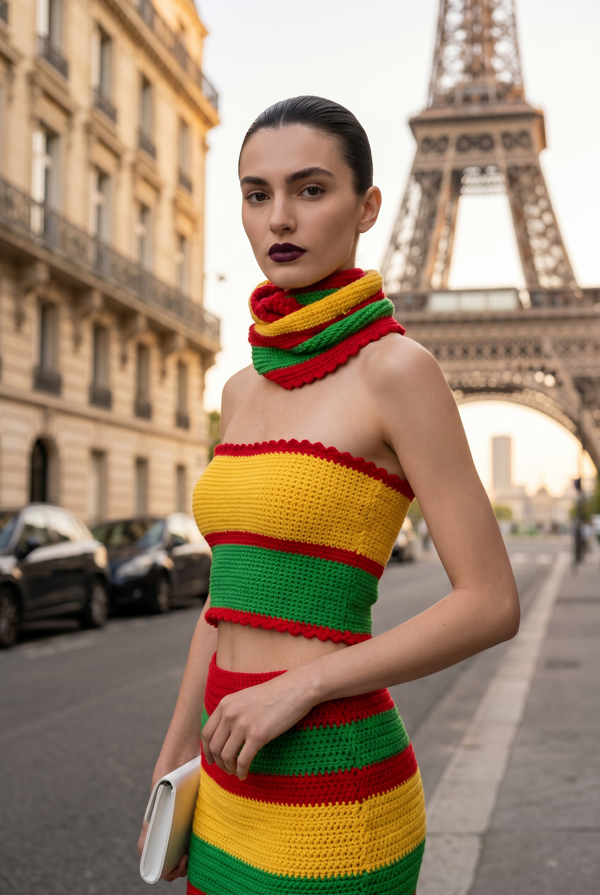 Apparel>Accessories                                     Tube Top & Neck Scarf Set (SML)