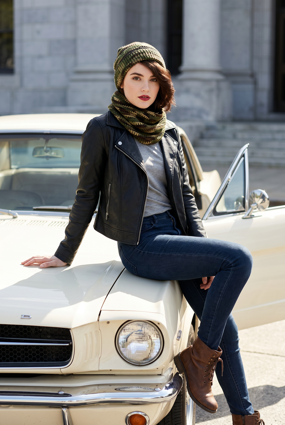 Apparel>Accessories              Beenie & Neck Scarf Set