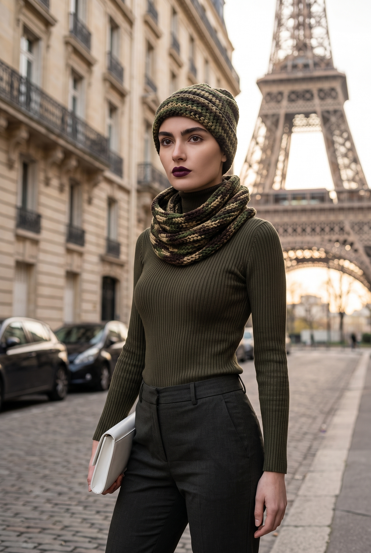 Apparel>Accessories              Beenie & Neck Scarf Set