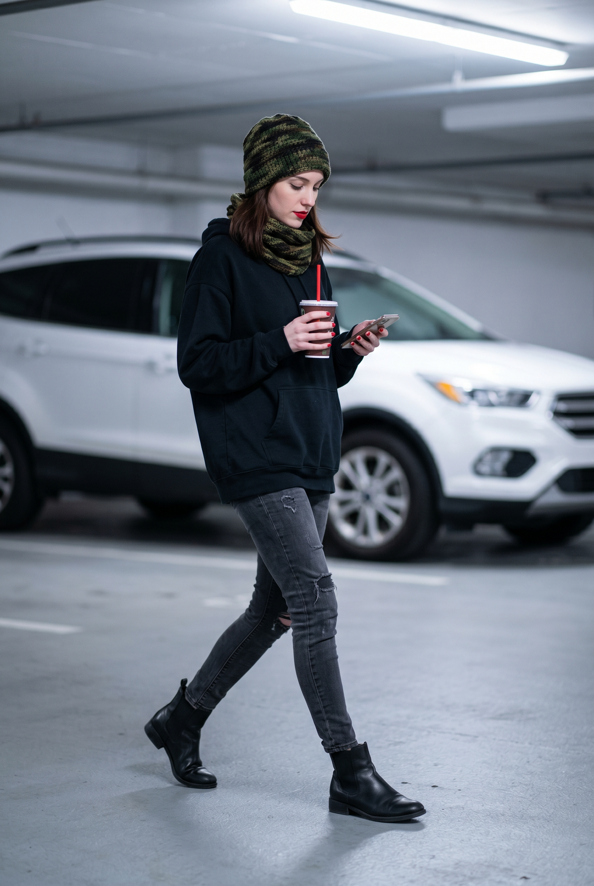 Apparel>Accessories              Beenie & Neck Scarf Set