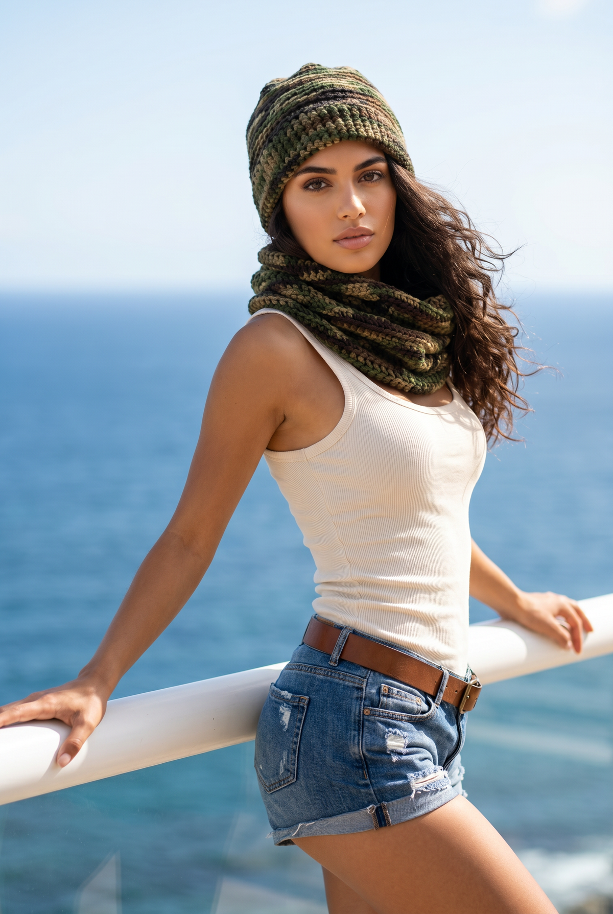 Apparel>Accessories              Beenie & Neck Scarf Set