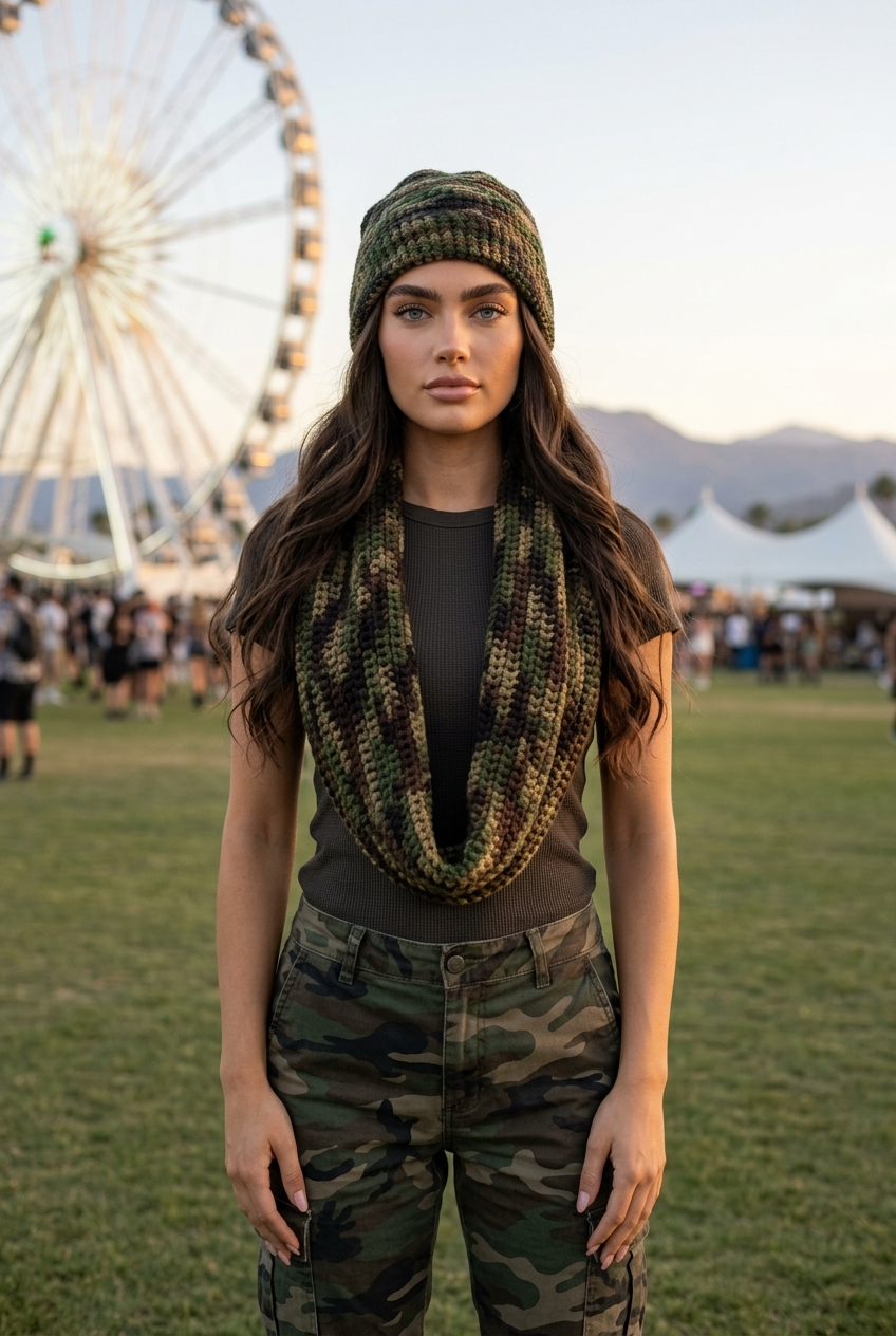 Apparel>Accessories              Beenie & Neck Scarf Set