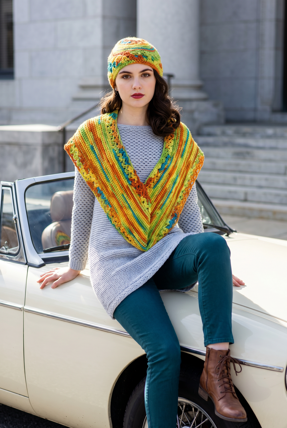 Apparel >Accessories                Beenie & Long Scarf Set