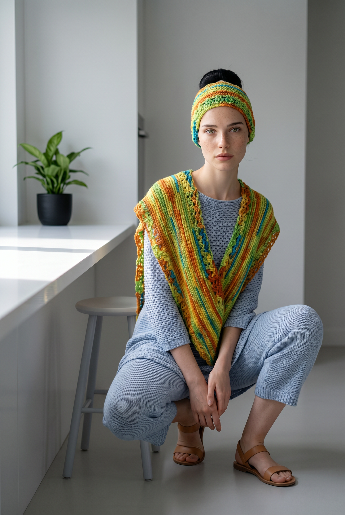 Apparel >Accessories                Beenie & Long Scarf Set
