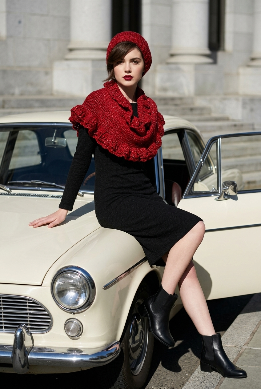 Apparel>Accessories                 Beenie & Long Scarf Set