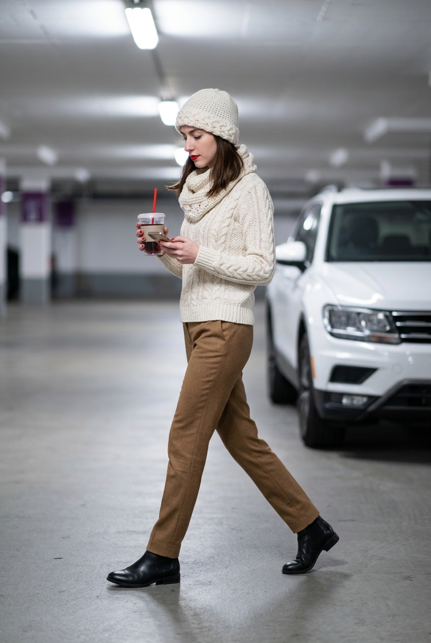 Apparel>Accessories             Beenie & Neck Scarf Set