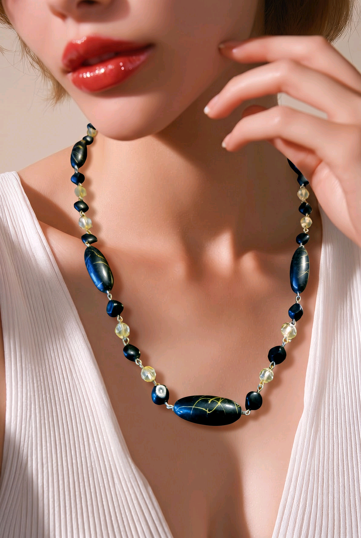 Accessory>Jewelry                                Necklace & Earring Set