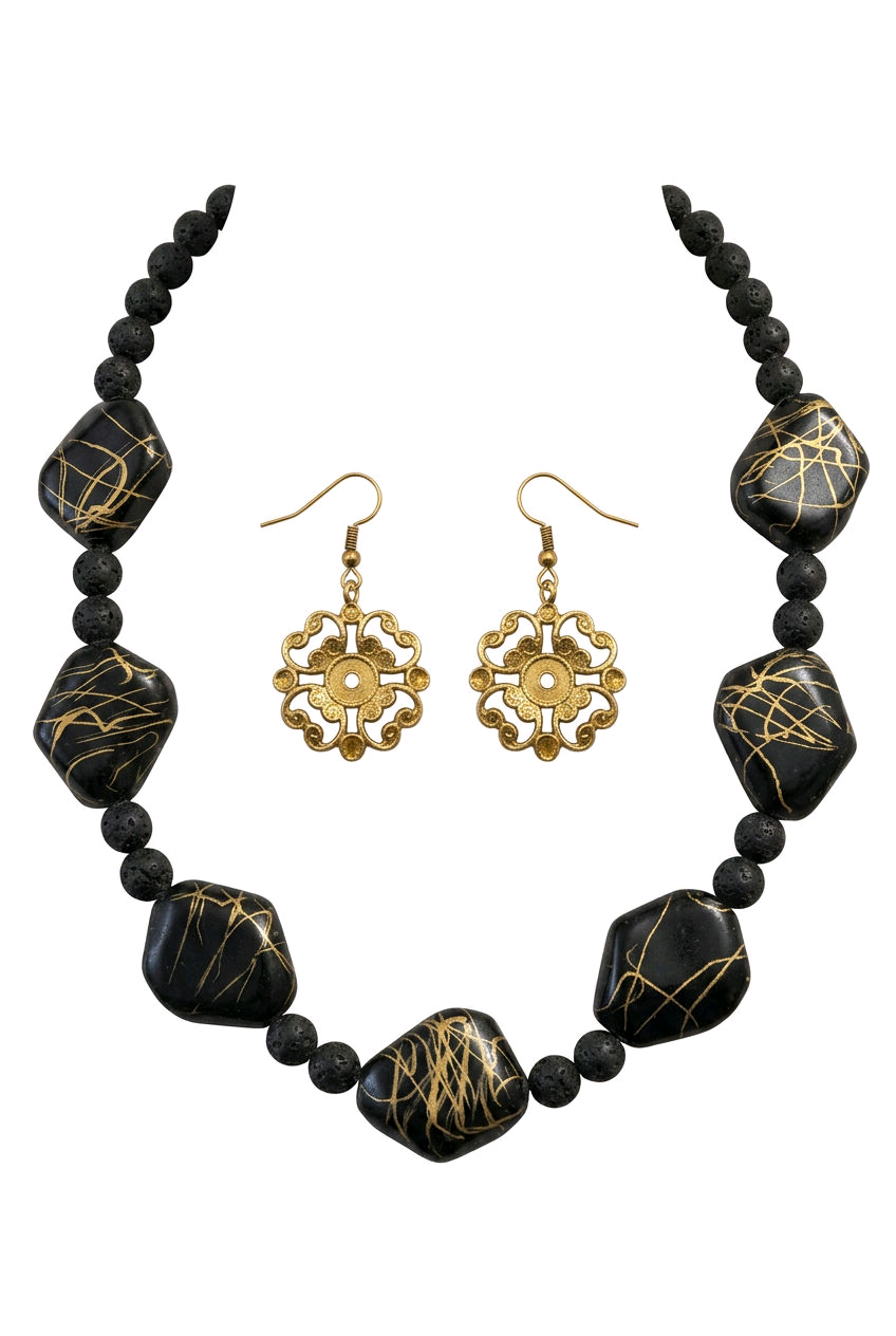 Accessory>Jewelry                             Necklace & Earring Set