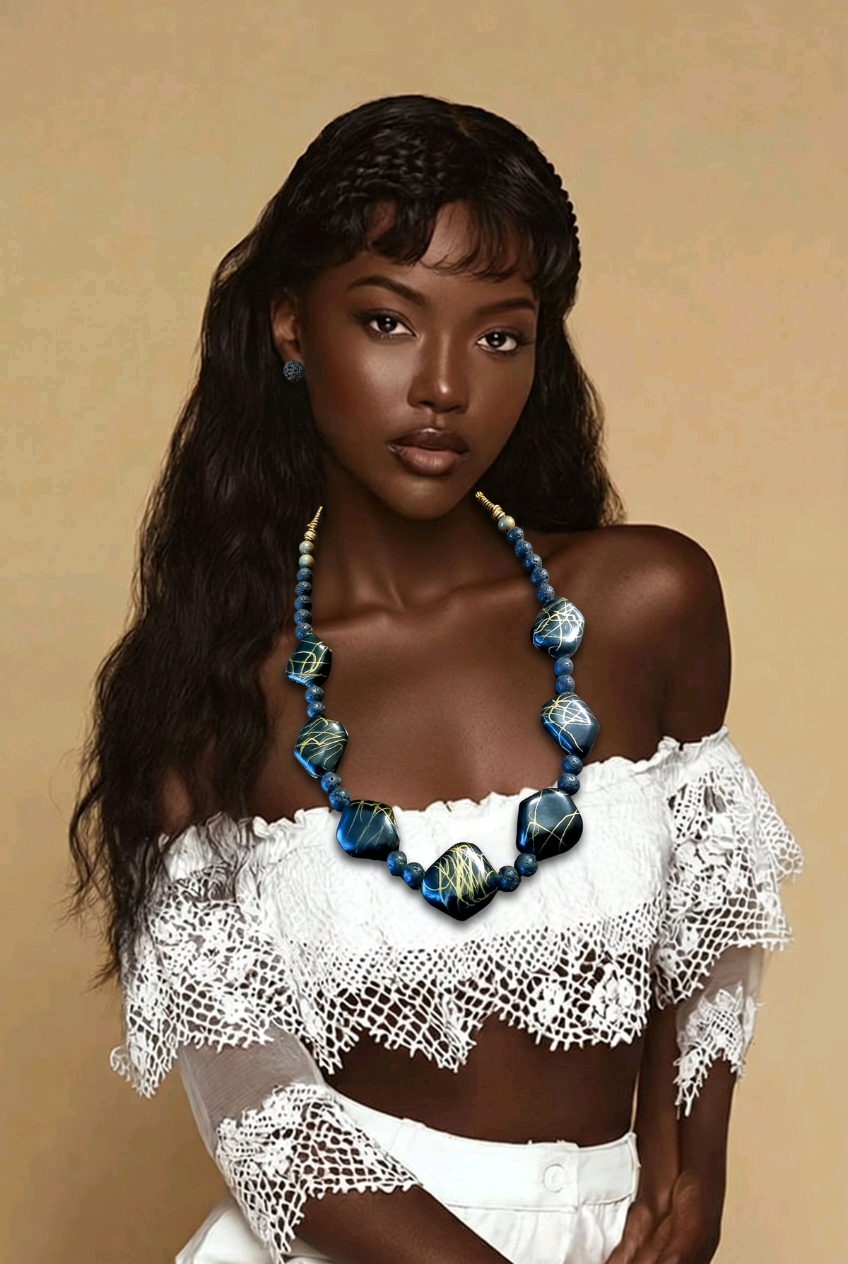 Accessory>Jewelry                             Necklace & Earring Set