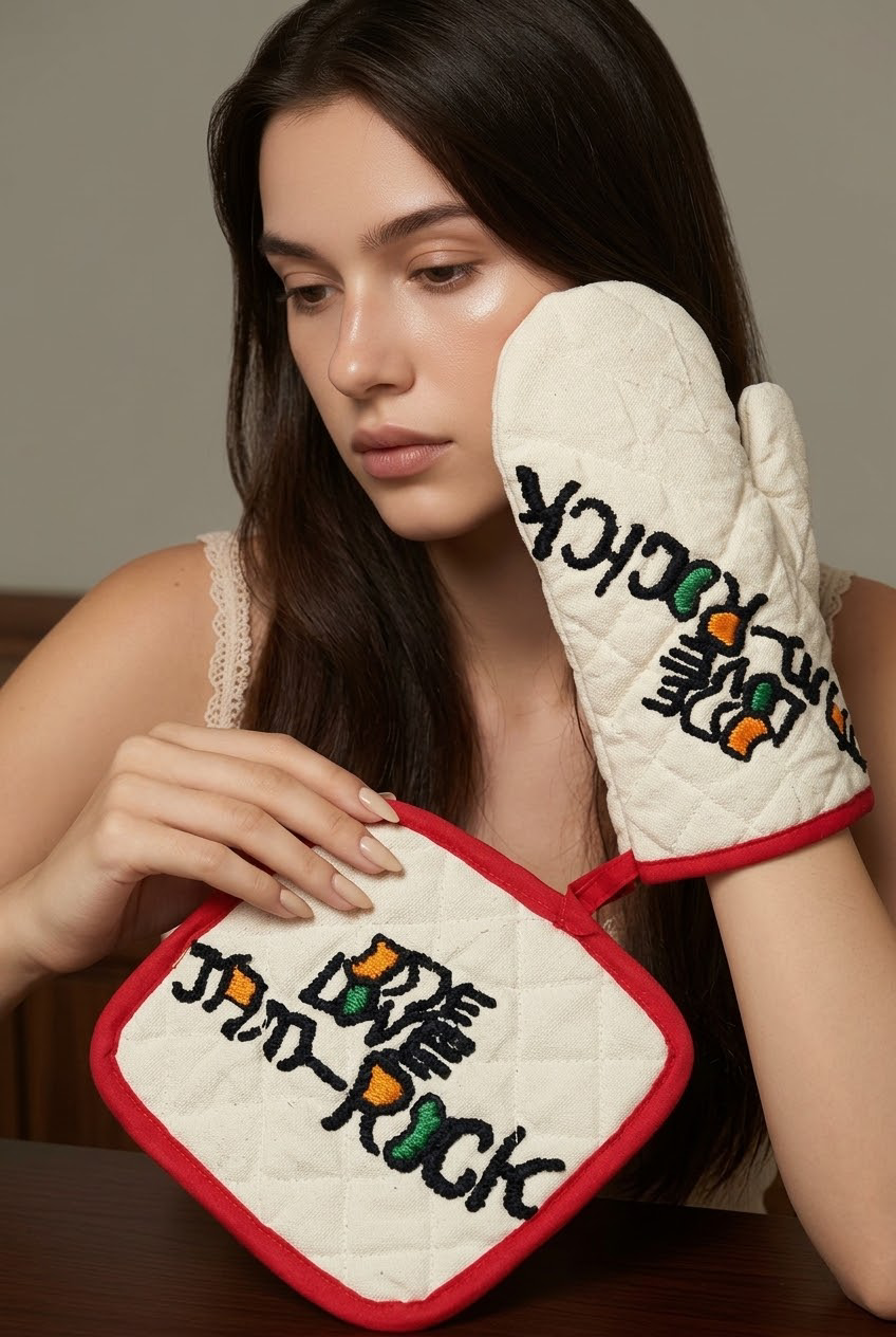 Household>Kitchen                         Potholder &  Mitt Set (Fabric)